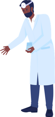 Upset doctor  Illustration