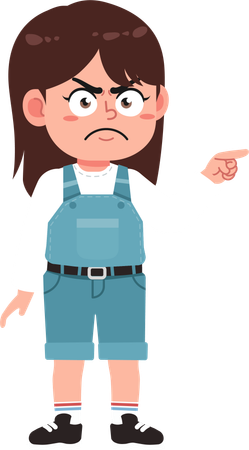 Upset girl  Illustration