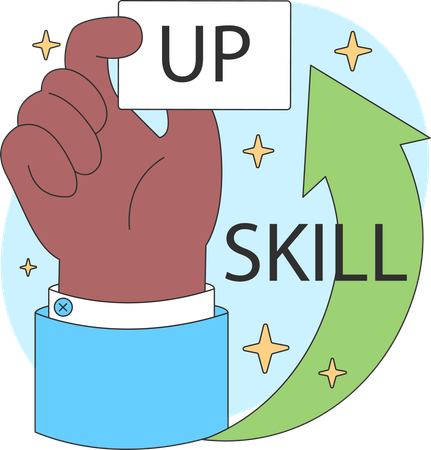 Up Skill your self  Illustration