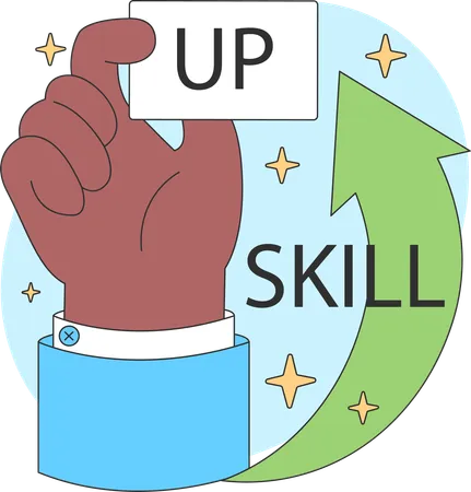 Up Skill your self  Illustration