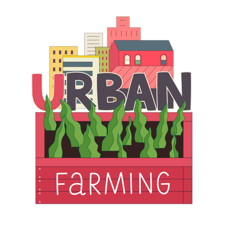 Urban farming  Illustration