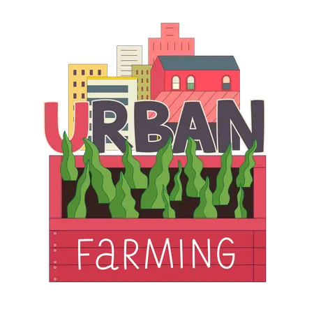 Urban farming  Illustration