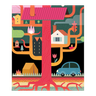 urban tree house illustration free download