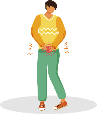 Urgent urination  Illustration