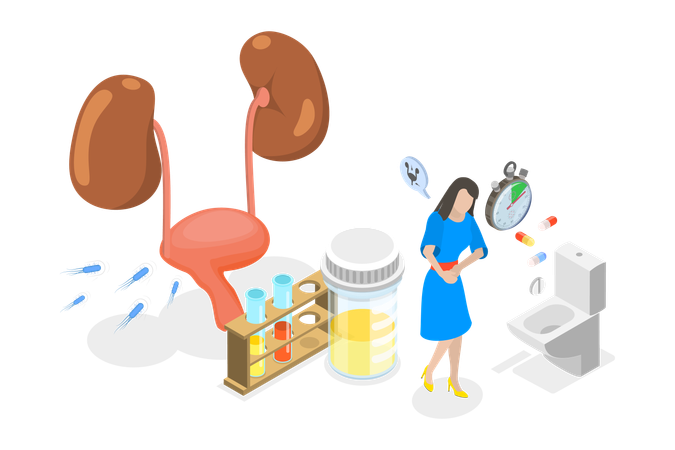 Urinary Bladder Disease  Illustration