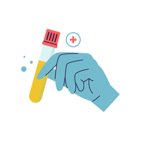 Urine test  Illustration