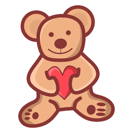 Urso Teddy  Ilustração