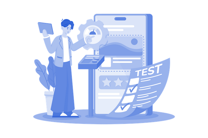 Usability Testing  Illustration