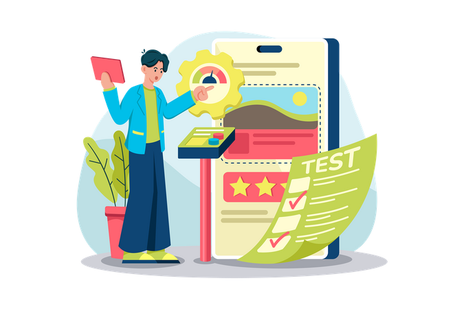 Usability Testing  Illustration