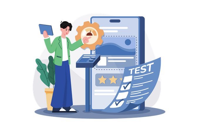 Usability Testing  Illustration