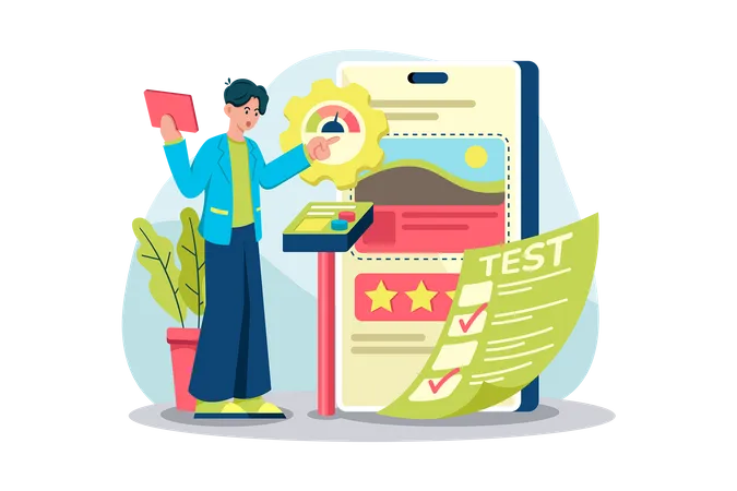 Usability-Tests  Illustration