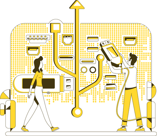 USB memory stick  Illustration