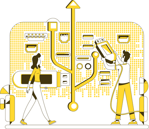 USB memory stick  Illustration