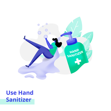 Use Hand Sanitizer  Illustration