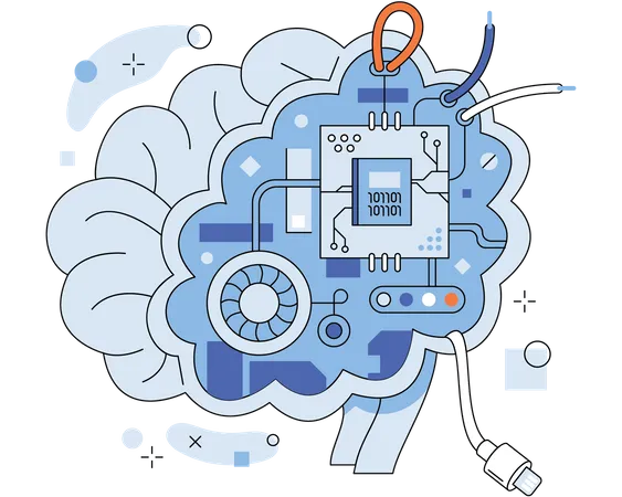 Use of artificial intelligence and Internet technologies  Illustration