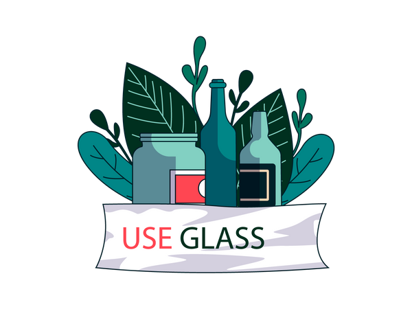 Use of glass  Illustration