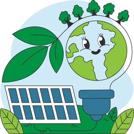 Use renewable energy  Illustration