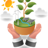 use sustainable energy illustration free download