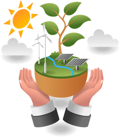 Use sustainable energy  Illustration