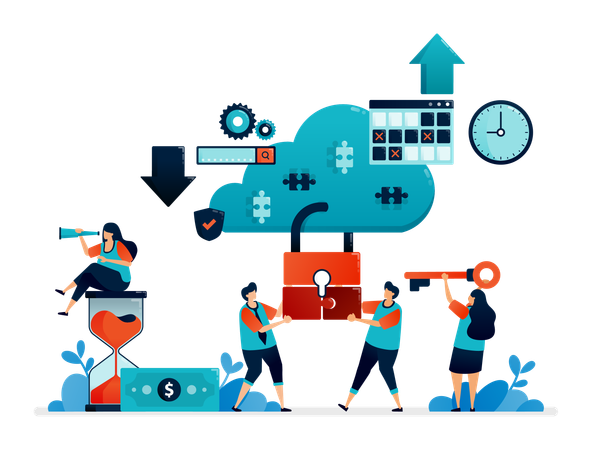 User Account Access  Illustration