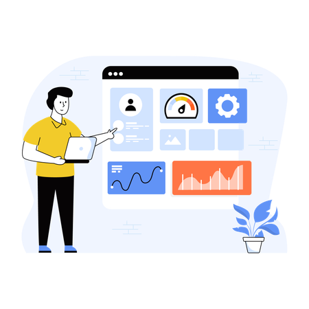 User Dashboard  Illustration