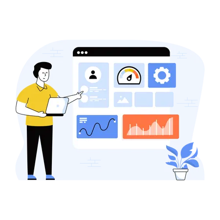 User Dashboard  Illustration