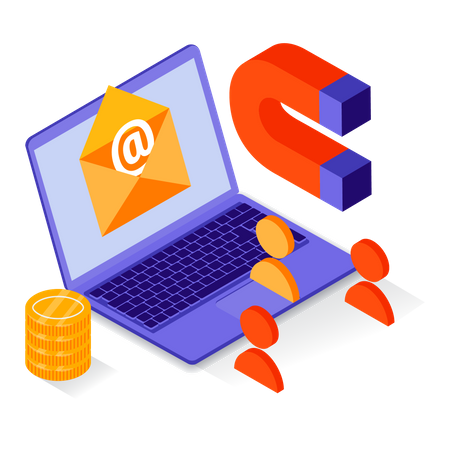 User engagement by email Illustration