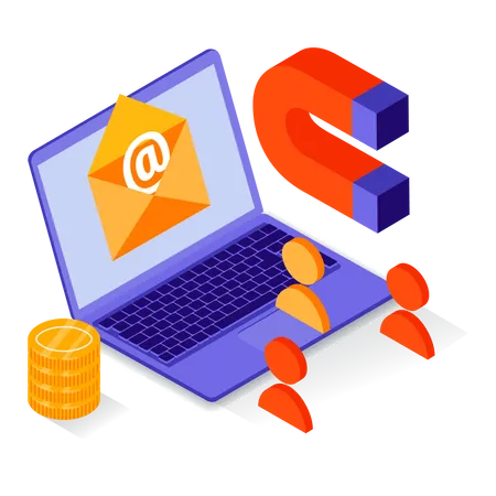 User engagement by email  Illustration