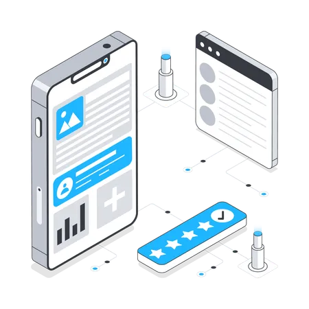 User Experience and ui design  Illustration