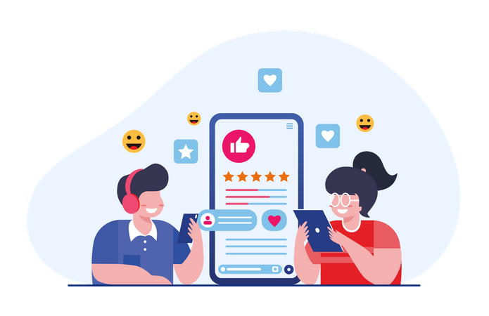 User experience rating  Illustration