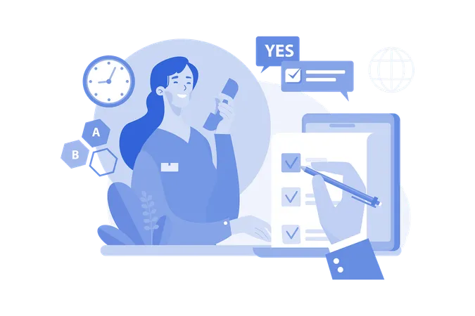 User Feedback To Service Clients  Illustration