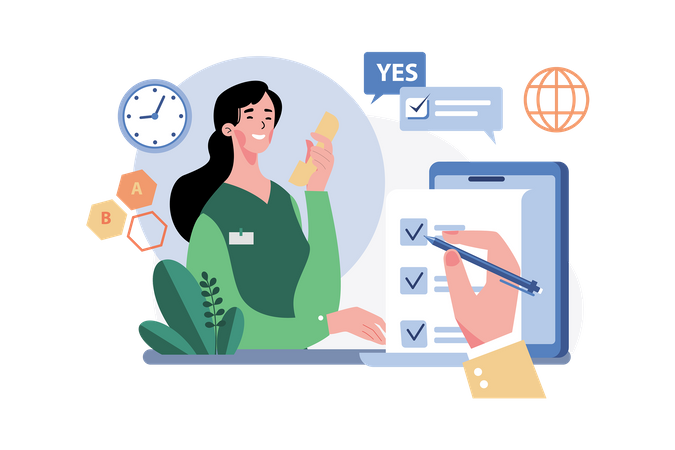 User feedback to service clients Illustration