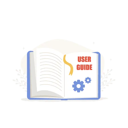 User Guides Open Guidebook Icon User Manual And Instruction Vector Illustration In Flat Cartoon Style Illustration