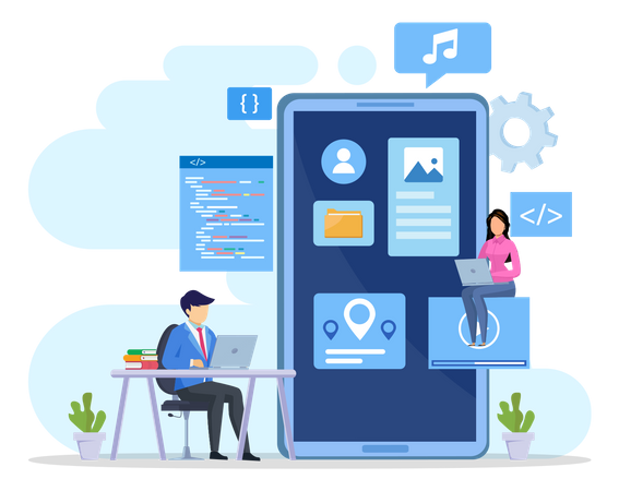 User Interface Design  Illustration