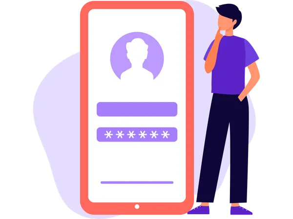 User login  Illustration