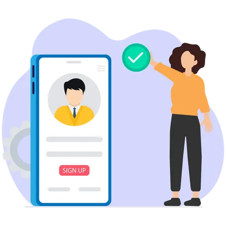 User login  Illustration