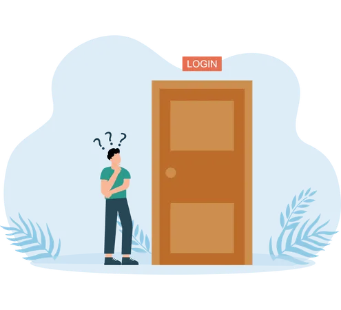 User Login  Illustration