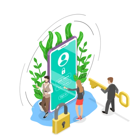 User login  Illustration