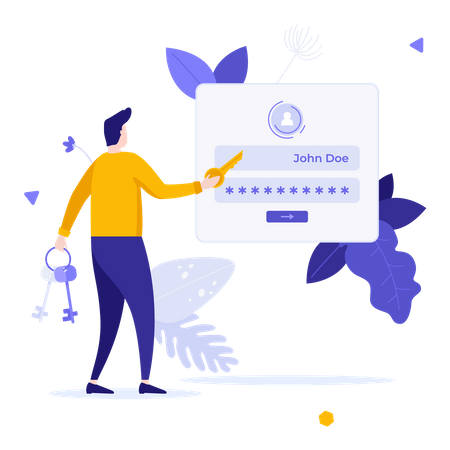 User login  Illustration