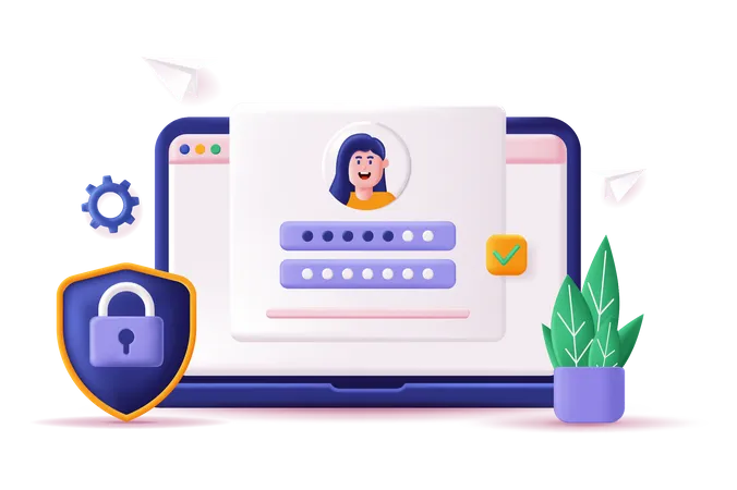 User Login  Illustration