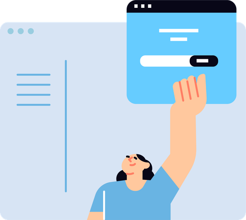 User login  Illustration