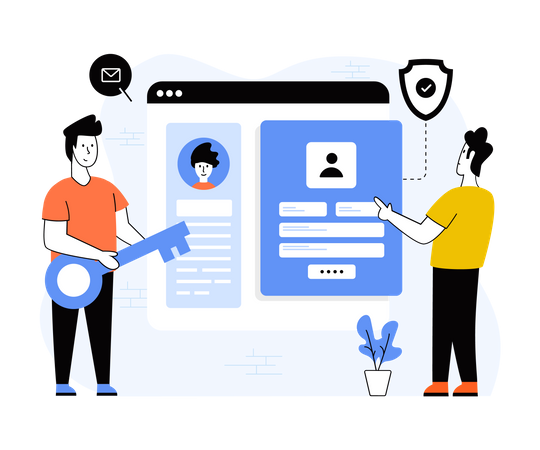 User Login  Illustration