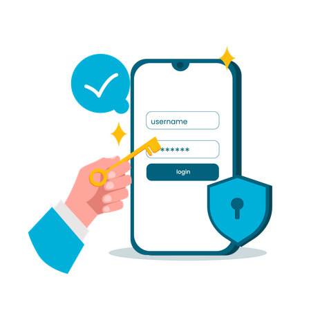 User Login  Illustration