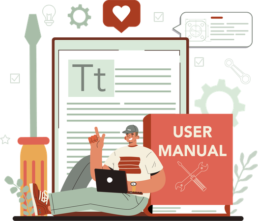 User manual for using washing machine  Illustration