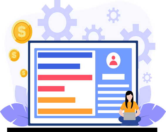 User profile analysis  Illustration