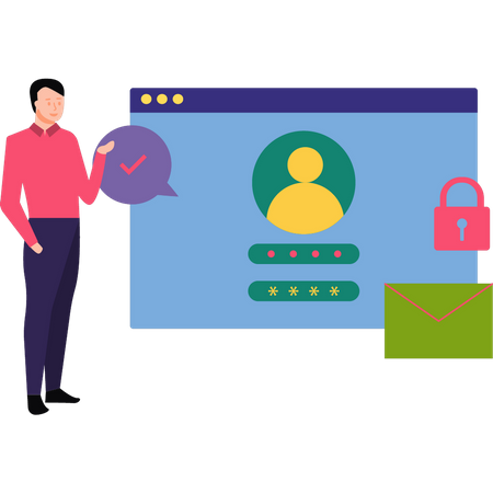 User profile is password encrypted  Illustration