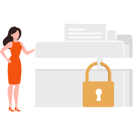 User secure data  Illustration