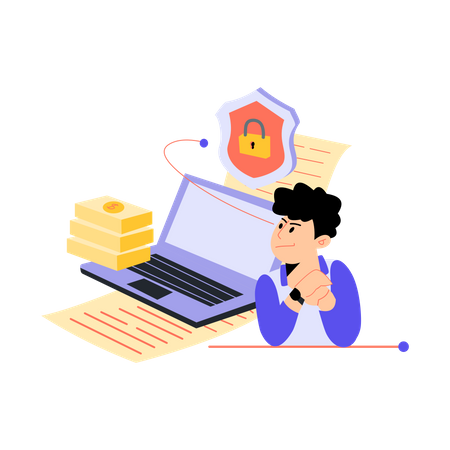 User secure data using blockchain  Illustration