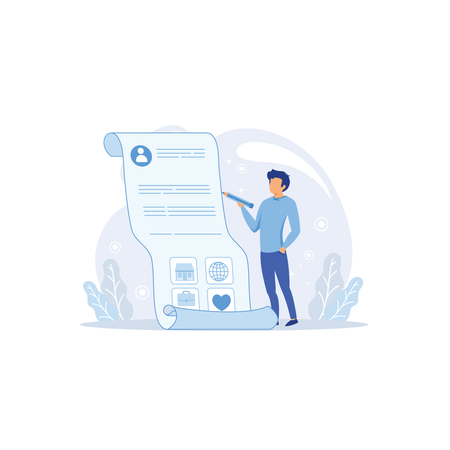 User Sign Up  Illustration