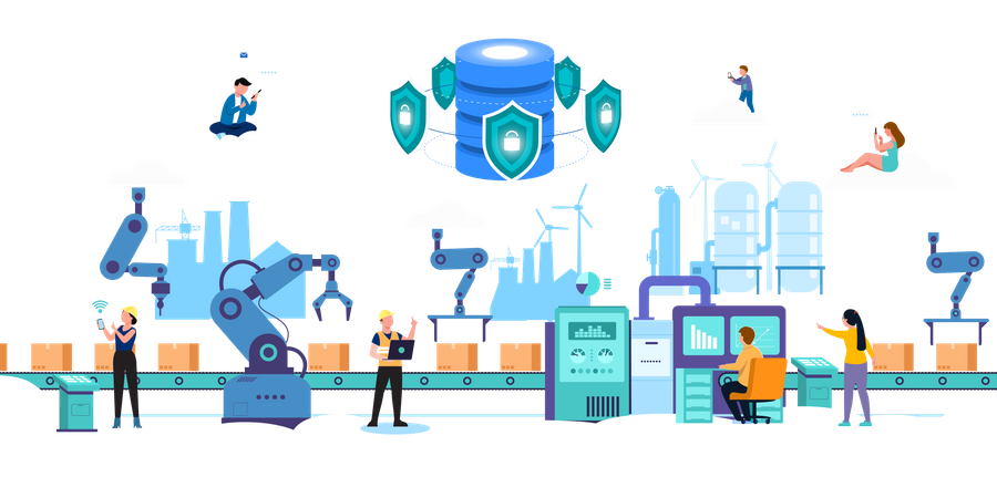 Usine intelligente  Illustration